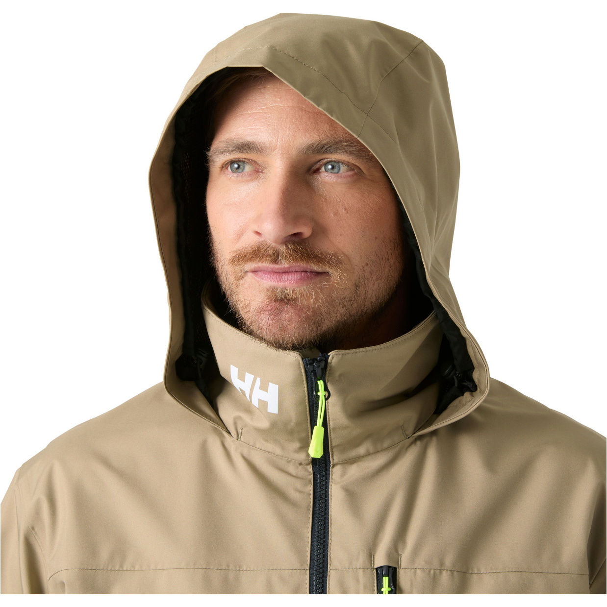 2026 Helly Hansen Männer Crew Segeljacke Mit Kapuze 2.0 34443 - Pebble